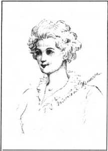 Н.Полеська-Щепилла, херсонська приятелька Б.Лавреньова. Малюнок письменника. Поч. XX ст.